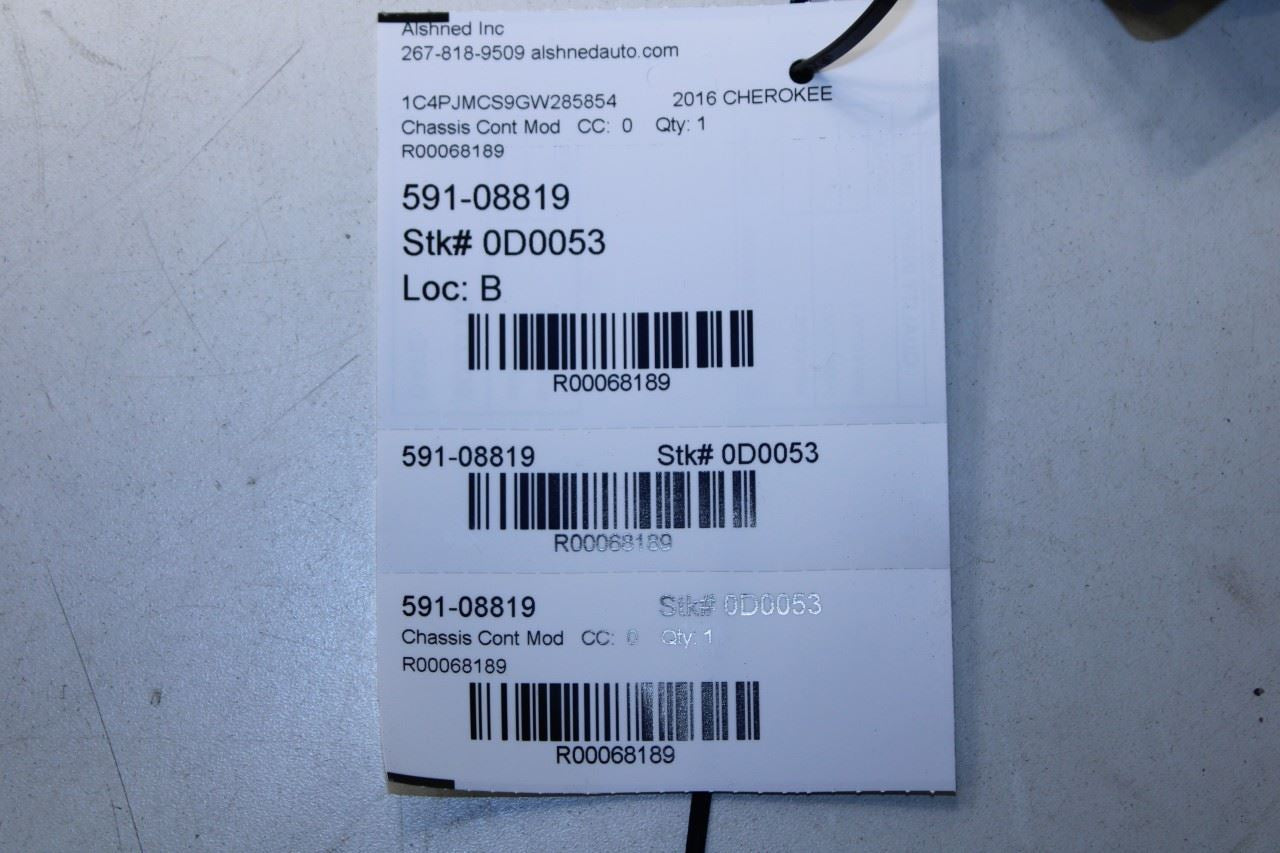 2016-2018 Jeep Cherokee 75th Anniversary 3.2L Transfer Case Control Module - Alshned Auto Parts