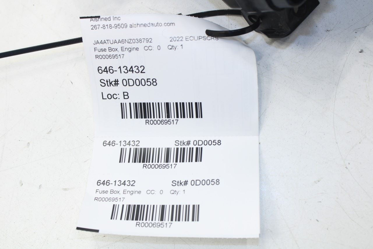 2018-25 Mitsubishi Eclipse Cross ES 1.5L Engine Bay Fuse Relay Box 8565A441 OEM - Alshned Auto Parts