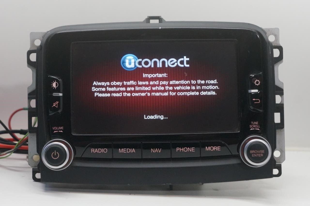 2014-16 Fiat 500 Harman Navi Audio Radio Receiver Uconnect w/ Display 735577843 - Alshned Auto Parts