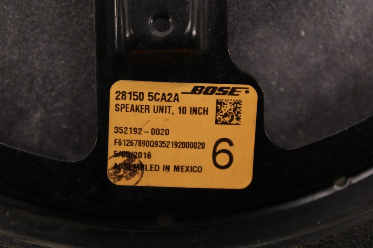 14-24 Infiniti Q50 Premium FR Right and Left Door Bose Audio Speaker 28150-5CA2A - Alshned Auto Parts