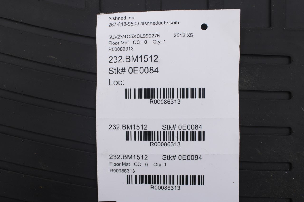 07-13 BMW X5 xDrive35i 3.0L Rear Trunk Floor Cargo All-Weather Rubber Liner Mat15