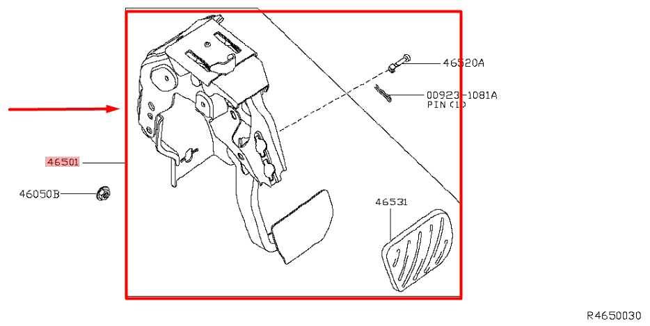 2019 Infiniti QX60 Brake Foot Stop Pedal Assembly w/ Bracket 46501-3JA1A OEM - Alshned Auto Parts
