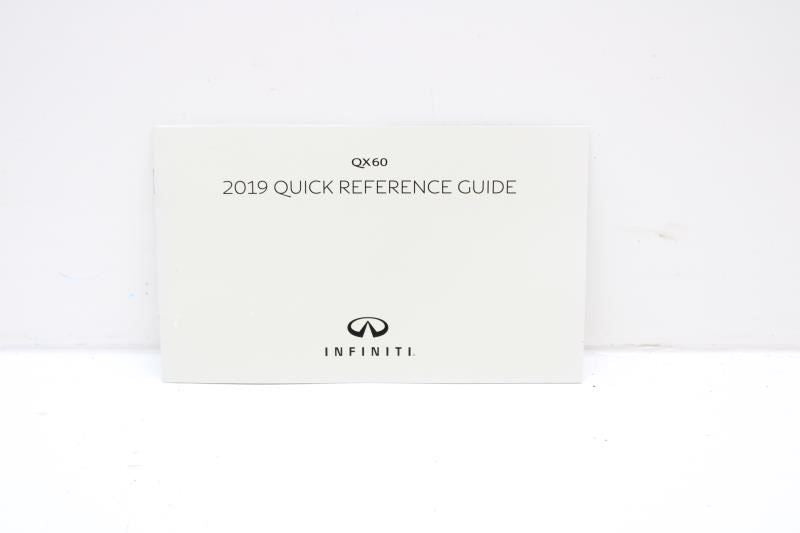 2019 Infiniti QX60 Owners Manual Set with Case OM19EA-0L50U0 OEM - Alshned Auto Parts