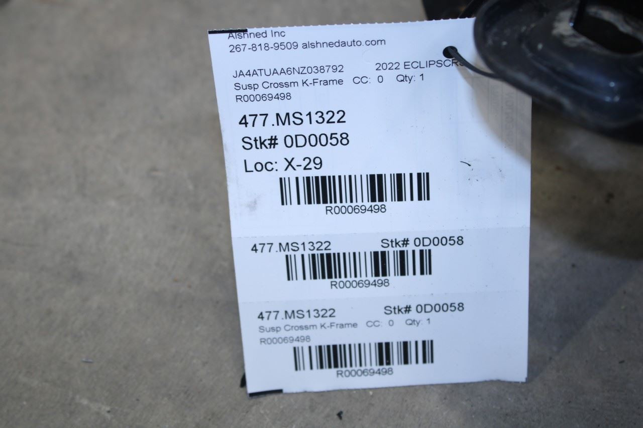 2022-25 Mitsubishi Eclipse Cross ES 4WD Rear Crossmember Subframe 55400W000P OEM - Alshned Auto Parts