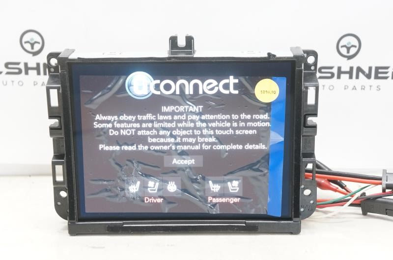 2019-20 Jeep Cherokee Uconnect 8.4'' Display Audio Radio Receiver 68297446AG OEM - Alshned Auto Parts