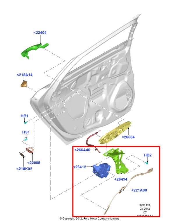 2013-20 Ford Fusion 2.0L Rear Left Side Door Lock Latch Actuator FT4Z-5826413-E1