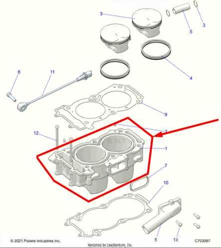 2024-2026 Polaris RZR XP 1000 Ultimate 999cc Engine Cylinder Block 3024167 OEM - Alshned Auto Parts