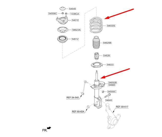 2014-2019 Kia Soul Front Left Driver Side Shock Strut Absorber 54650-B2030 OEM - Alshned Auto Parts