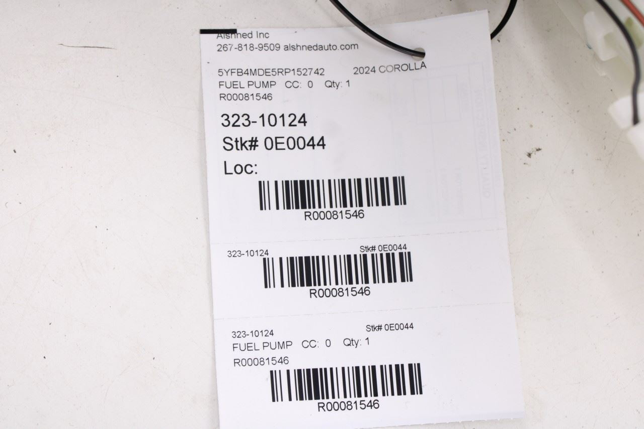 2022-2025 Toyota Corolla LE 2.0L In Tank Fuel Pump Assembly 77020-0A120 OEM9