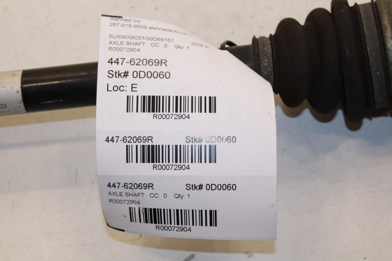 13-17 BMW X3 xDrive28i AWD Rear Right Side CV Axle Drive Half Shaft 33207598038 - Alshned Auto Parts