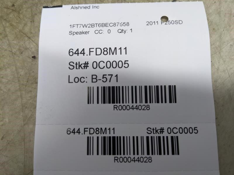 2005-2016 Ford F250 F350 Rear Right Door Speaker 8L1T-18808-AA OEM - Alshned Auto Parts