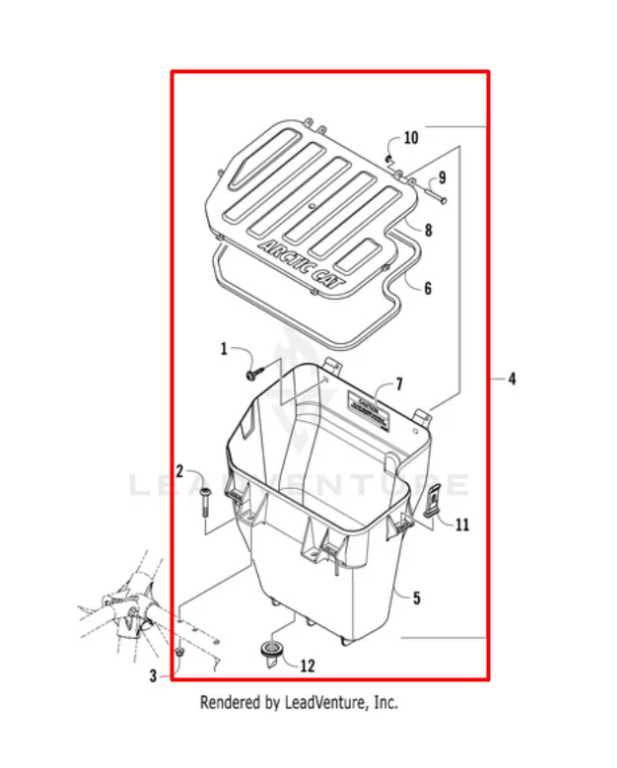 2016-20 Arctic Cat Wildcat Trail 700 4WD Glove Box Storage Compartment 4406-619 - Alshned Auto Parts