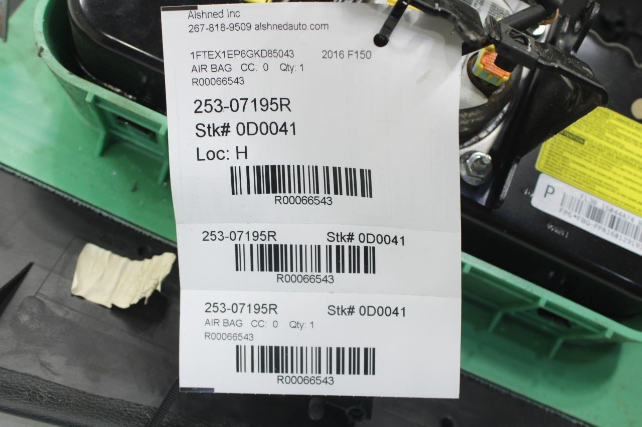 2015-2017 Ford F150 Super Cab Lariat 2.7L Front Passenger Right Side Dash Air Bag FL3B-15044A74-BG OEM - Alshned Auto Parts