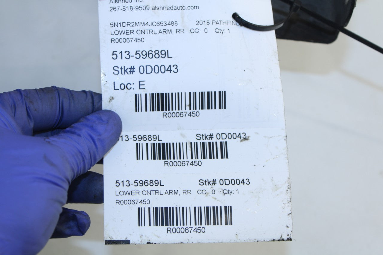 2013-24 Nissan Pathfinder SV AWD Rear Left Side Suspension Lower Control Arm Set - Alshned Auto Parts