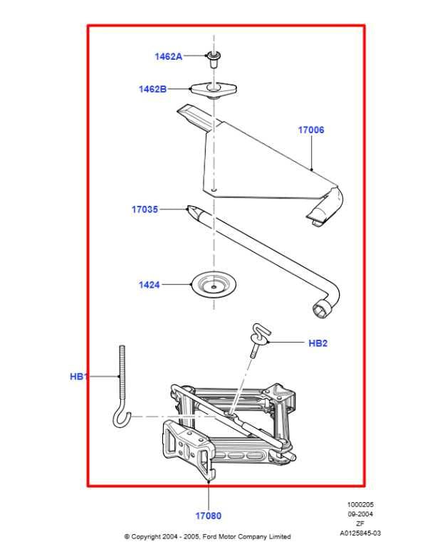 05-14 Ford Mustang Premium Conv V6 4.0L Lift Jack and Tool Kit 4R3Z-17080-AA OEM - Alshned Auto Parts