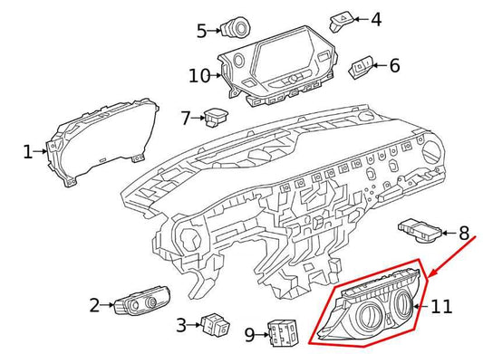 2020-2024 Chevrolet Blazer 2LT AC Heater Temperature Climate Control 84769060 - Alshned Auto Parts