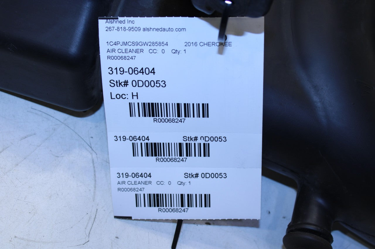 14-18 Jeep Cherokee 75th Anniversary 3.2L Air Intake Cleaner Resonator Duct Tube - Alshned Auto Parts