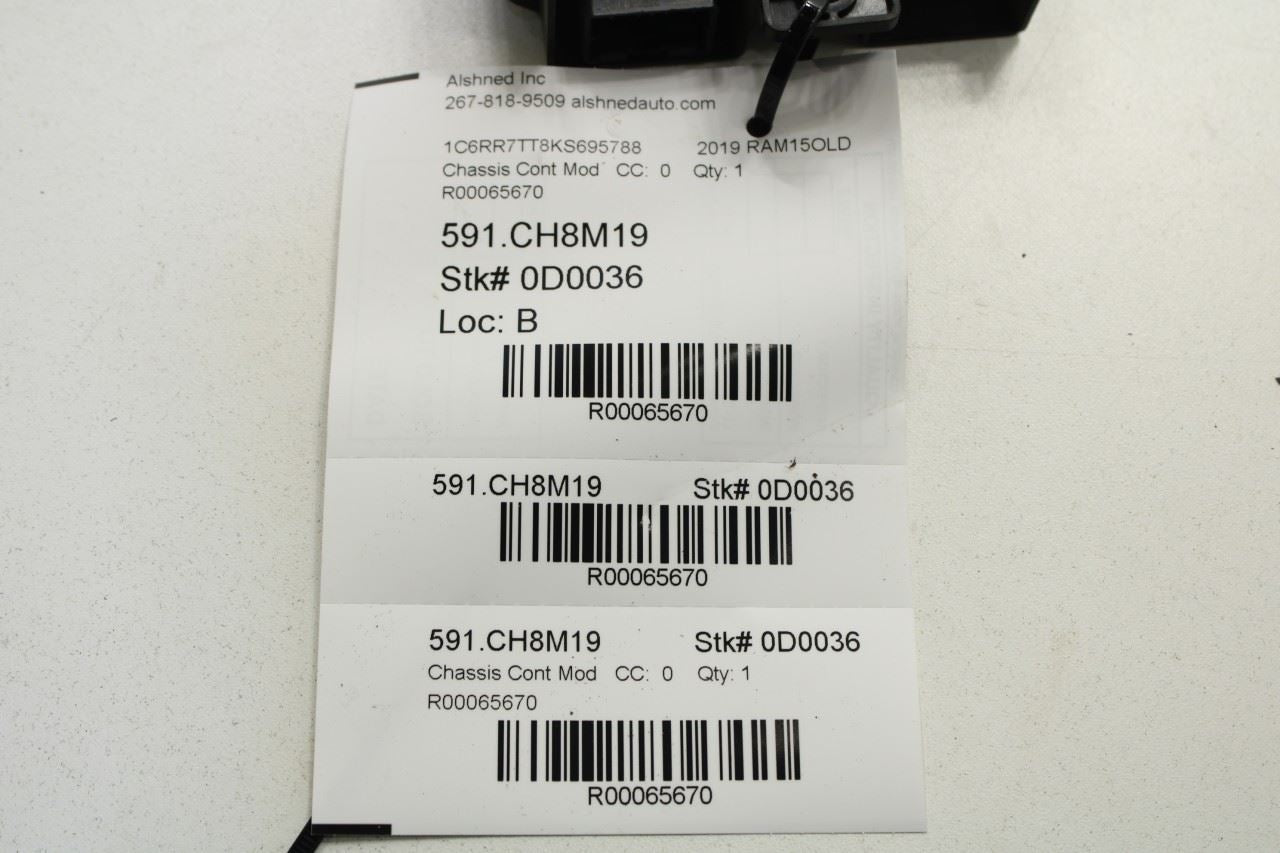 2018-2020 RAM 1500 Classic Crew Cab Keyless Entry Hub Receiver Control Module - Alshned Auto Parts