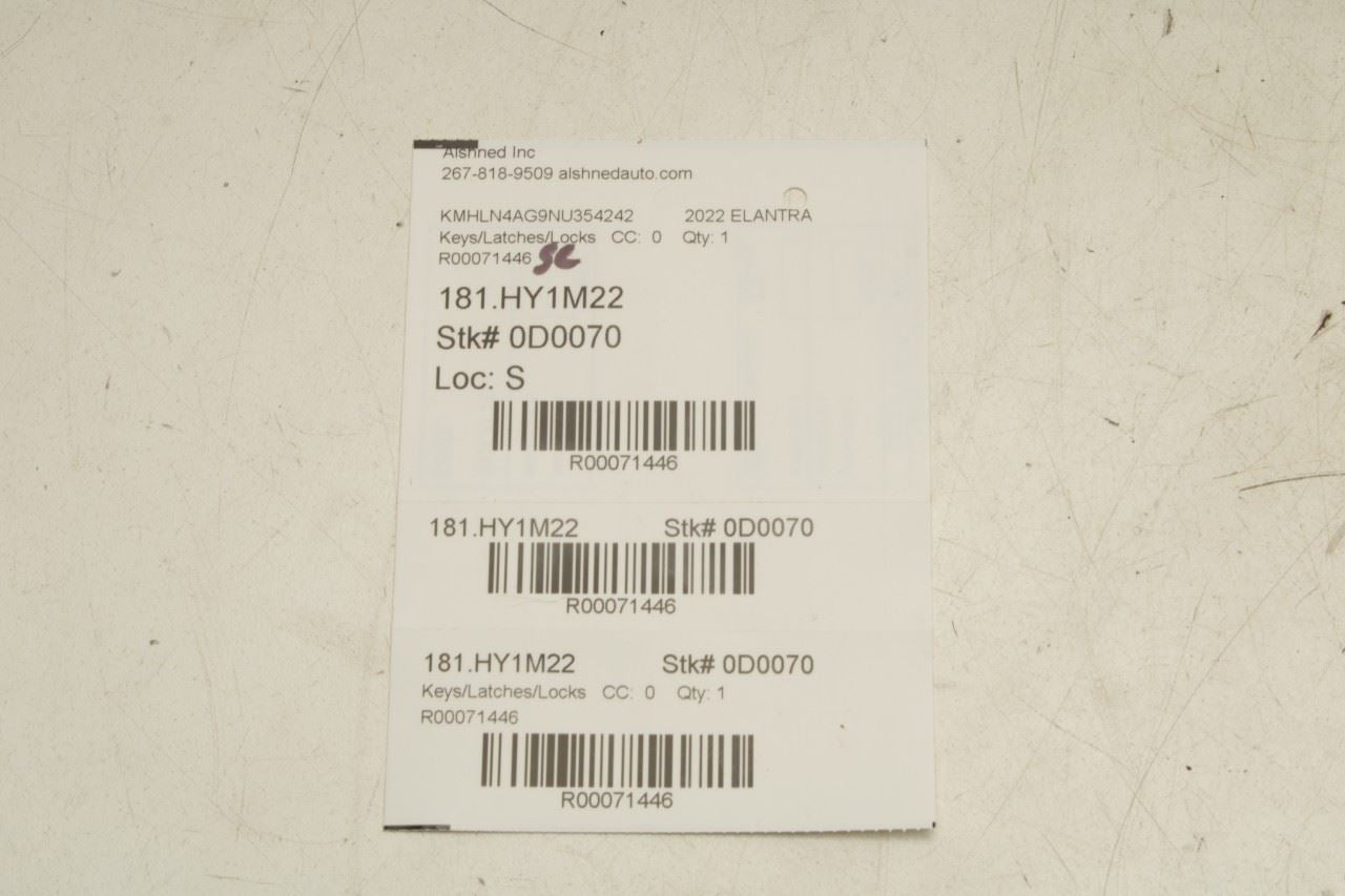 2021-24 Hyundai Elantra SEL 2.0L Smart Key Keyless Remote Entry Fob Transmitter - Alshned Auto Parts