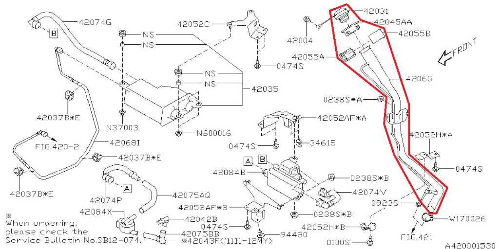 2012-16 Subaru Impreza Sport Premium 2.0L Fuel Filler Neck Hose Tube 42066FJ0201