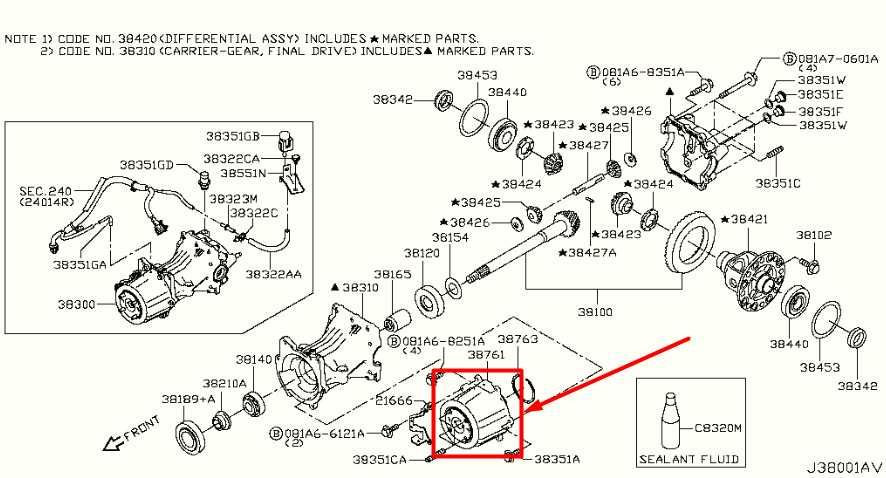 2014-2020 Nissan Rogue 2.5L AWD Rear Differential Coupling Assy 38761-4BF0A OEM - Alshned Auto Parts