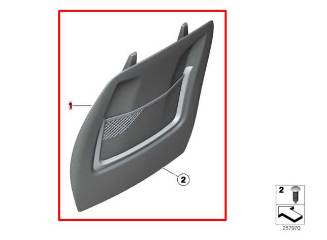 2013-16 BMW 328i xDrive SULEV Front Passenger RH Side Seat Back Panel Cover Trim - Alshned Auto Parts