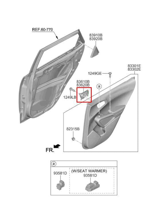 2020-2025 KIA Soul LX Rear Left Driver Side Door Interior Handle 83613-K0000 - Alshned Auto Parts