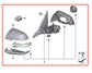 15-16 BMW 435i Gran Coupe xDrive Passenger RH Side Rear View Mirror 51167285274 - Alshned Auto Parts