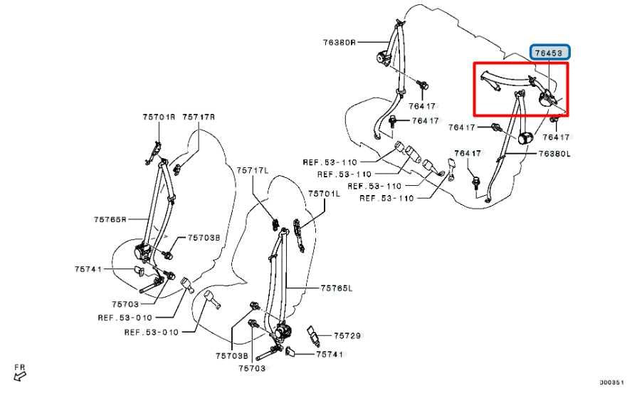 2022-25 Mitsubishi Eclipse Cross ES 1.5L Rear Center 2nd Row Seat Belt Retractor - Alshned Auto Parts