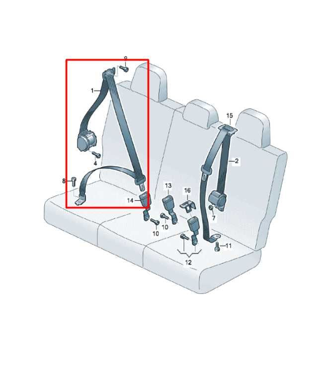 18-24 Volkswagen Atlas S 3.6L Rear Driver Left Side 2nd Row Seat Belt Retractor - Alshned Auto Parts
