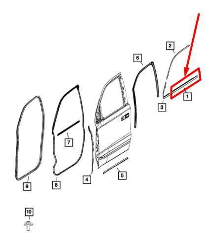2019-2024 Ram 1500 Front Left Driver Door Belt Outer Weatherstrip 68285863AE OEM - Alshned Auto Parts