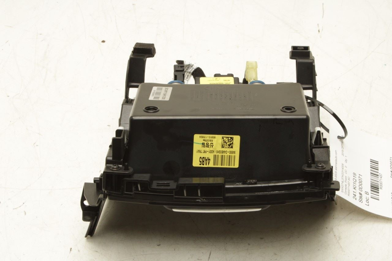 19-20 Kia Optima LX 2.4L Center Console Storage Tray Trim Panel w/ Power Outlets - Alshned Auto Parts