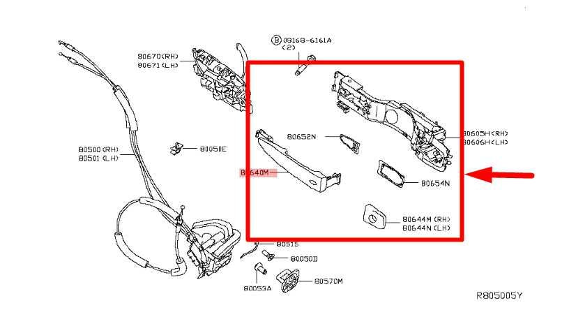 2016-2019 Nissan Sentra SV Front Left Side Door Exterior Handle 80640-9AN0A OEM - Alshned Auto Parts