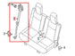 14-20 Nissan Pathfinder SV Rear RH Side 3rd Row Seat Belt Retractor 89844-9PM0B - Alshned Auto Parts
