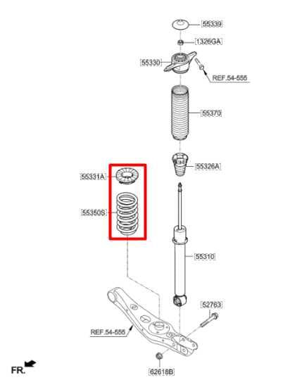15-21 Hyundai Tucson Value FWD Rear LH or RH Suspension Coil Spring 55350-D3CB0 - Alshned Auto Parts
