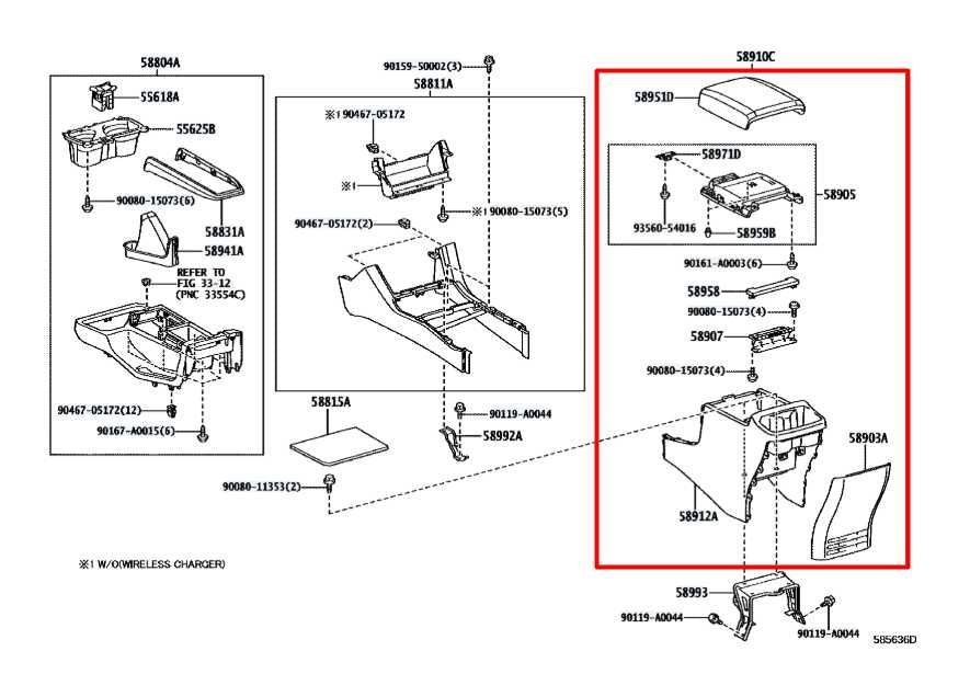 2015-19 Toyota Tacoma Rear Center Console Storage Compartment Box Armrest *ReaD* - Alshned Auto Parts