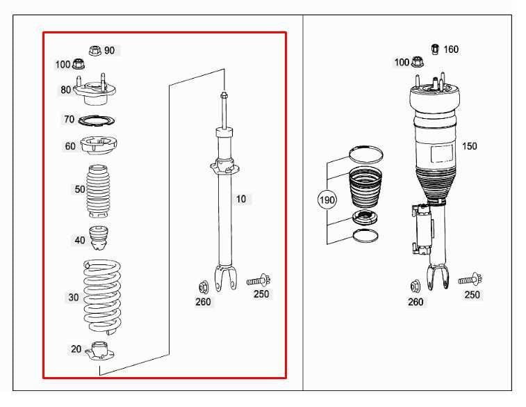 2015-21 Mercedes-Benz C300 4Matic 2.0L AWD Front Right Side Shock Strut Absorber1