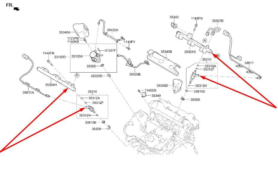 20-26 Hyundai Palisade Limited AWD 3.8L Left and Right Fuel Rail with Injectors - Alshned Auto Parts