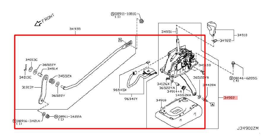 14-23 Infiniti Q50 Luxe RWD Auto Transmission Gear Shifter Lever 34901-4GF2C OEM - Alshned Auto Parts