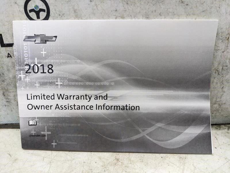 2018 Chevrolet Equinox Owners Manual Set 23143657A OEM - Alshned Auto Parts