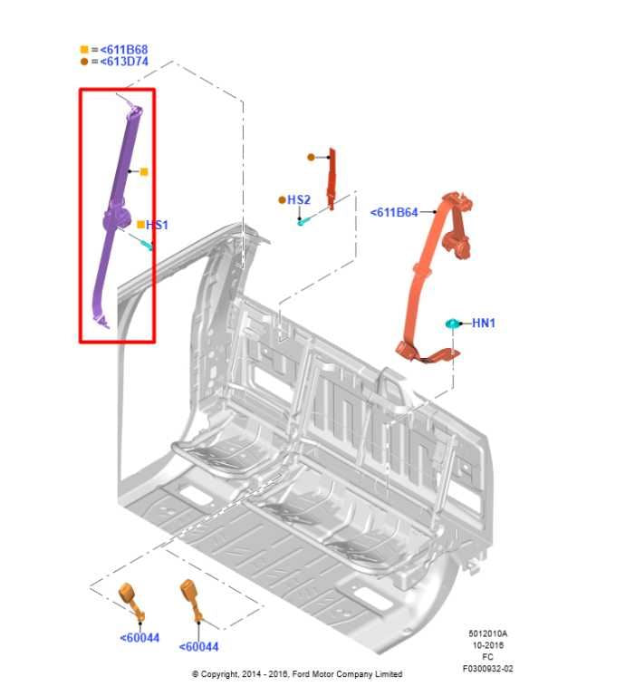 15-17 Ford F150 Super Cab 5.0L Rear RH Side Seat Belt Retractor FL3B-16611B68-AG - Alshned Auto Parts