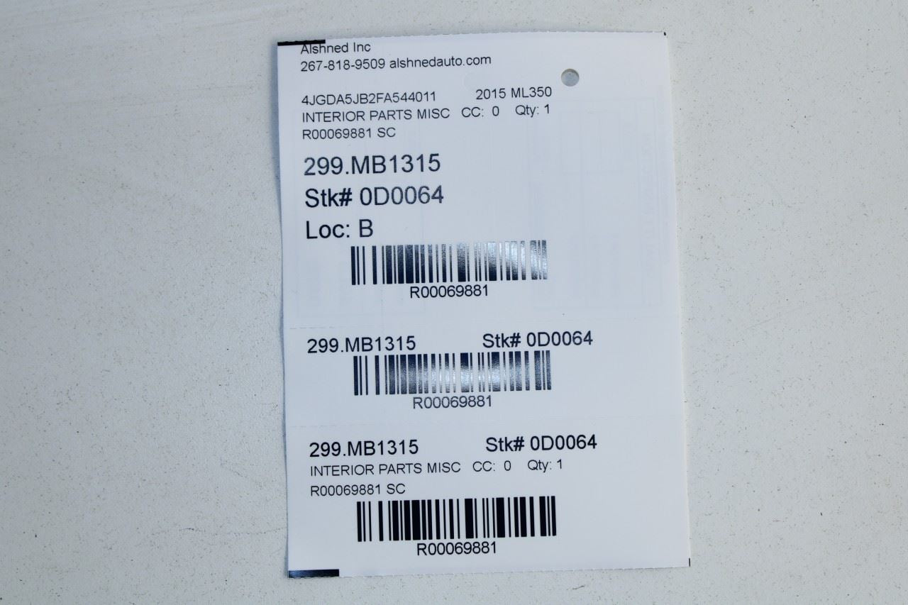 2012-2015 Mercedes-Benz ML350 Roof Headliner Grab Grip Handle Set of 4 - Alshned Auto Parts