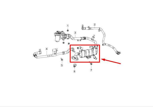 2020-2024 Jeep Gladiator 3.6L V6 EGR Exhaust System Valve Cooler 05281420AI OEM - Alshned Auto Parts