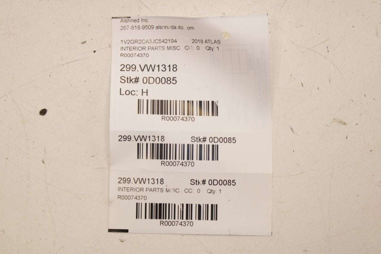 2018-24 Volkswagen Atlas S Rear Liftgate Upper and RH and LH Side Trim Panel Set - Alshned Auto Parts
