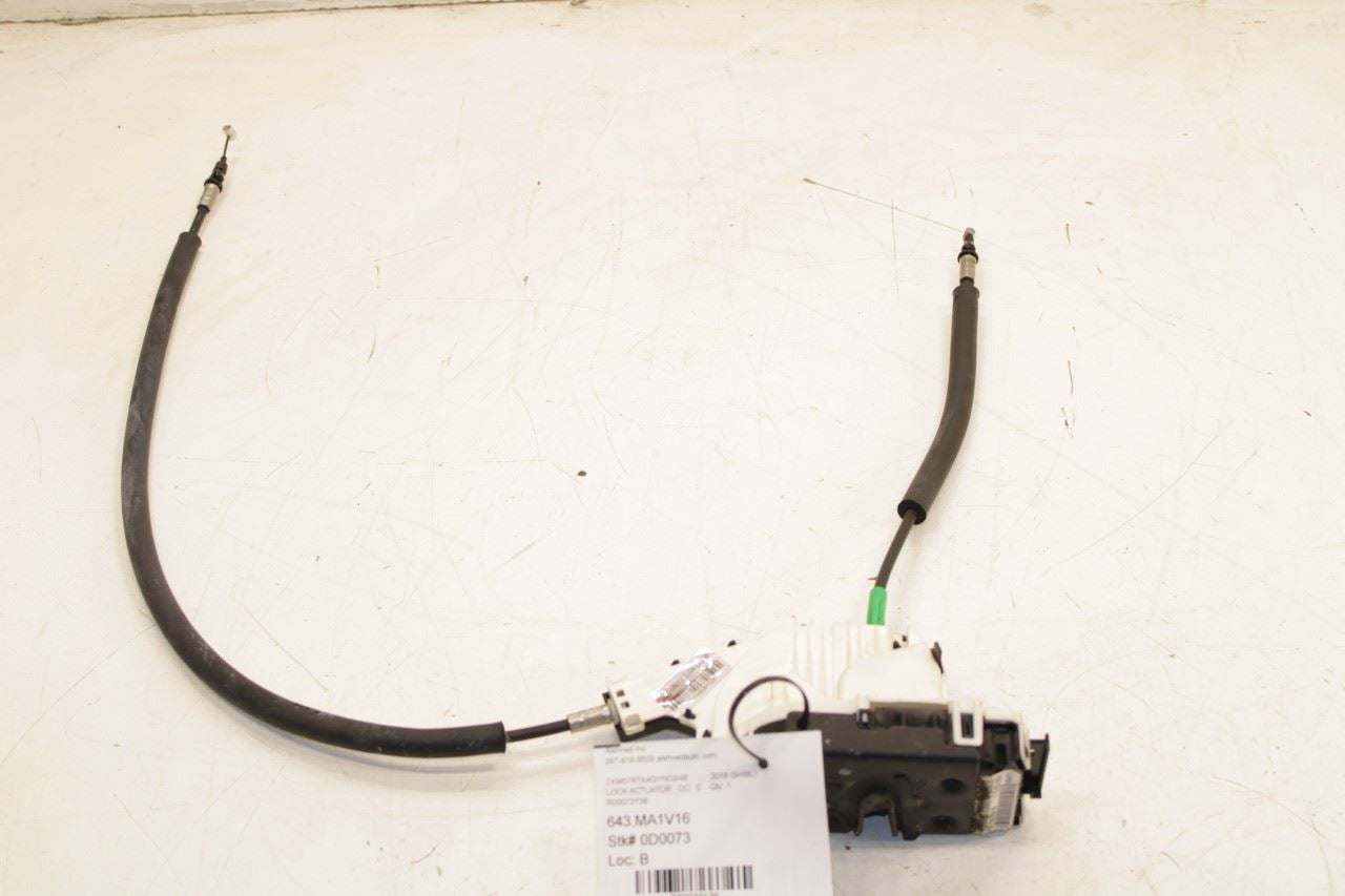 2016-17 Maserati Ghibli S Q4 3.0L Rear Driver Left Side Door Lock Latch Actuator - Alshned Auto Parts