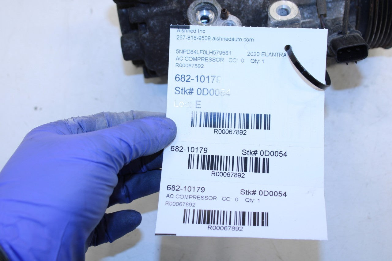 2016-2020 Hyundai Elantra SEL 2.0L AC Air Conditioner Compressor 97701-F2100 OEM - Alshned Auto Parts