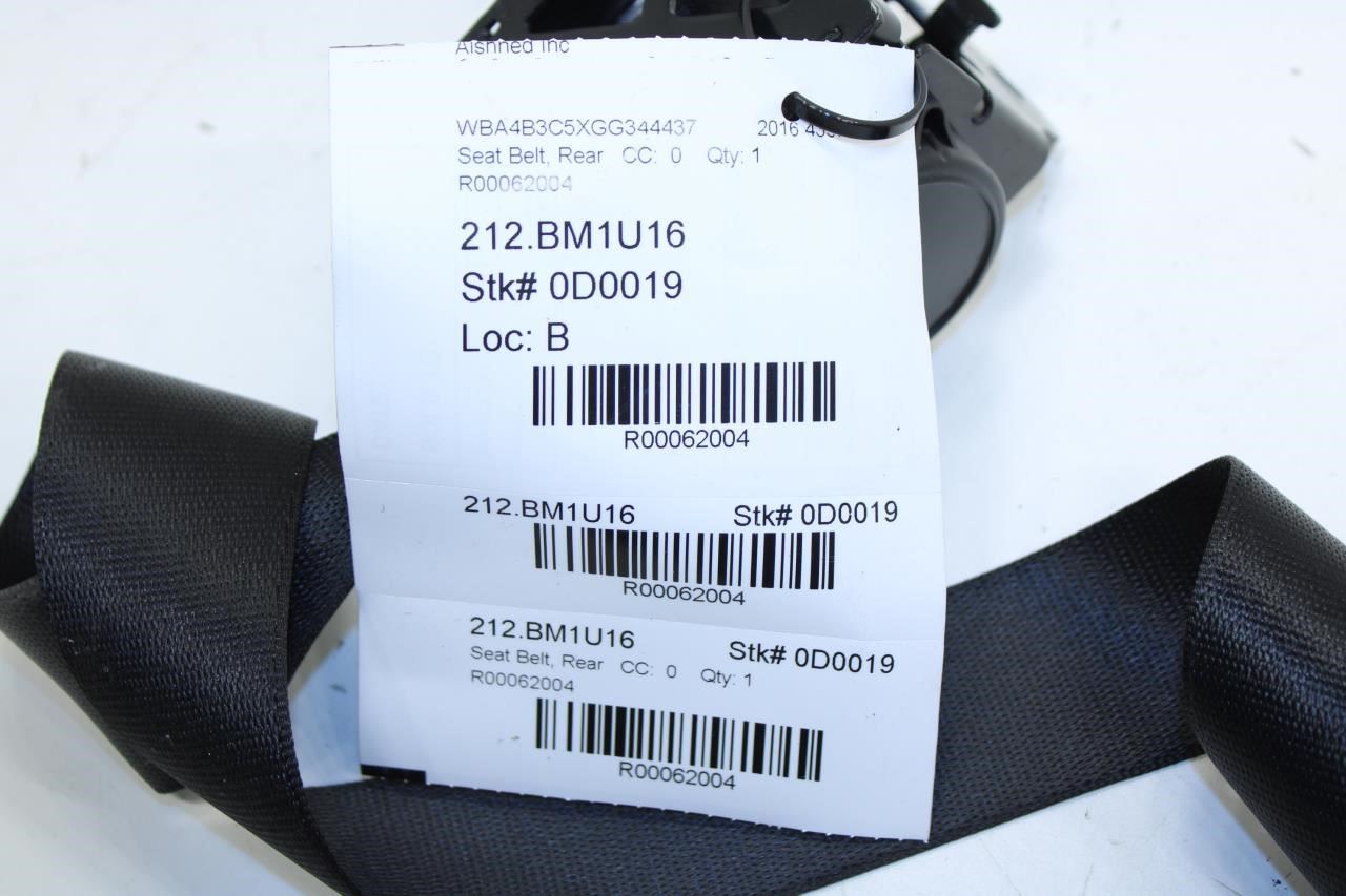 15-16 BMW 435i Gran Coupe Rear Right 2nd Row Seat Belt Retractor 72117259391 OEM - Alshned Auto Parts