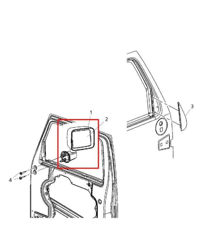 2011-2013 Jeep Wrangler Sahara 3.6L RWD Passenger Right Side Rear View Mirror - Alshned Auto Parts