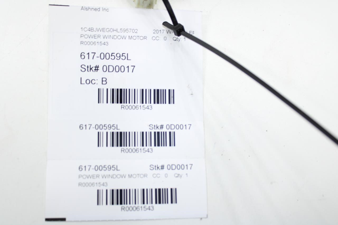 2007-2018 Jeep Wrangler Sahara Rear Right Power Window Motor 68014952AA OEM - Alshned Auto Parts