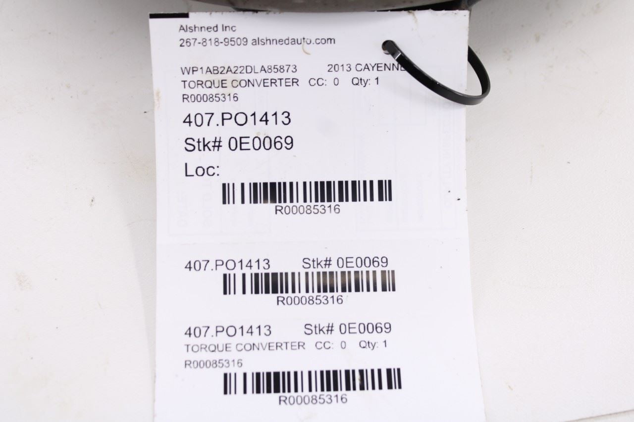 2011-2014 Porsche Cayenne S 4.8L Automatic Transmission Torque Converter OEM8